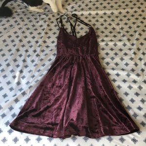 Velvet mini dress